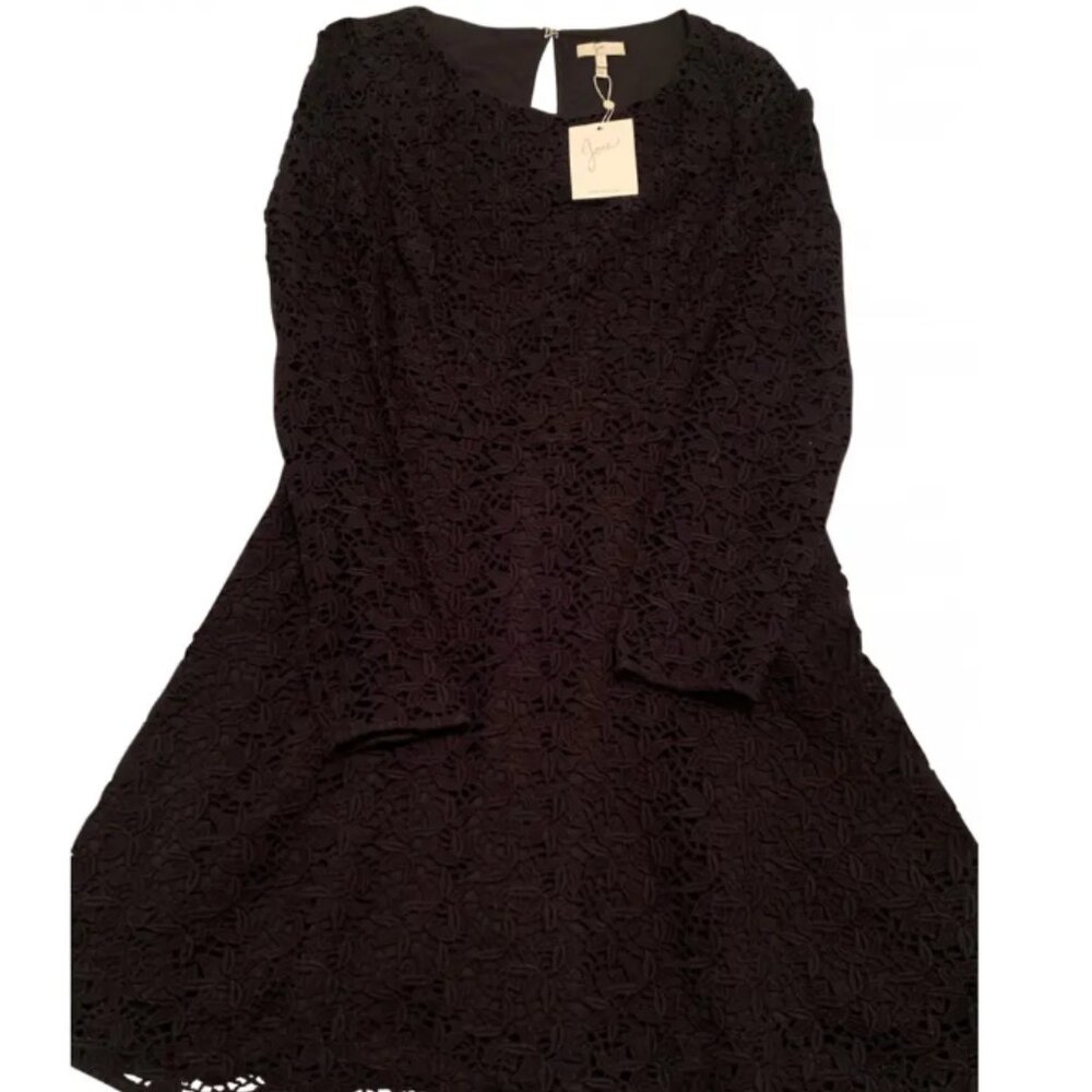 New Joie Black Eyelit Dress Size Large